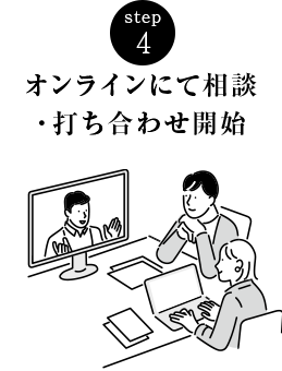 オンラインにて相談・打ち合わせ開始